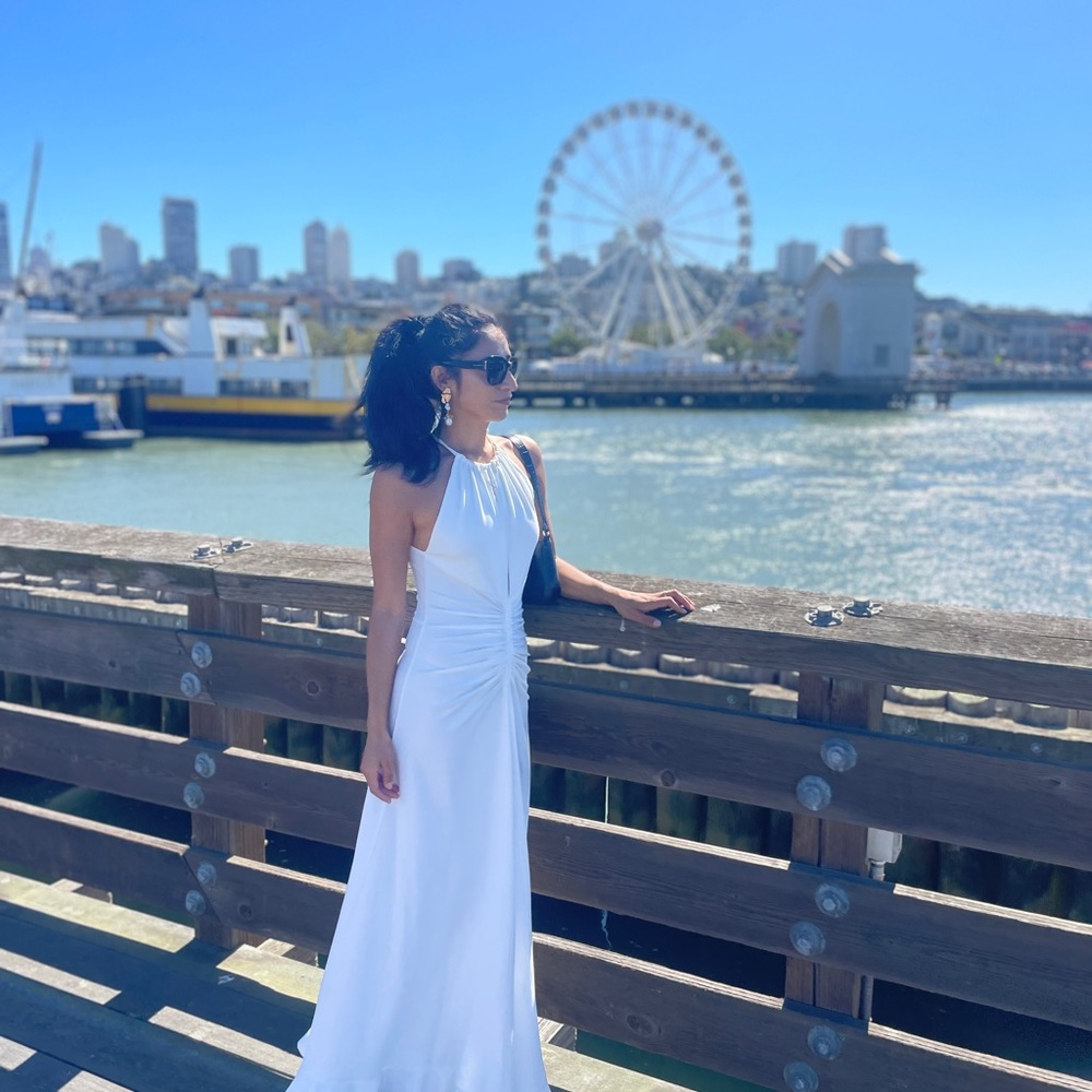 Commense Elegant White Maxi Dress